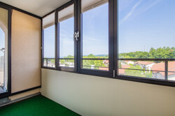 verglaster Balkon