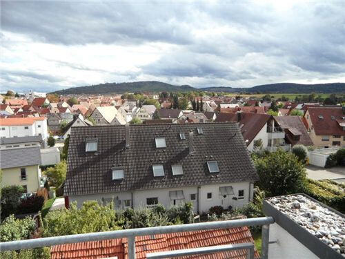 Die Aussicht vom Balkon
