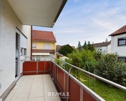 Balkon mit Garten