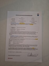 Reservierungsvereinbarung Laratta