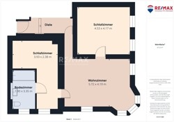 Grundriss Wohnung 1 OG
