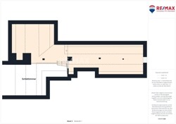 Grundriss ausgebaute Nutzfläche Dachboden