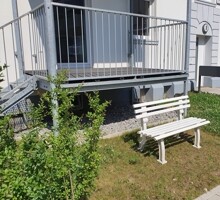 Balkon mit Gartenanteil