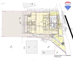 Grundriss Ebene, Tiefgarage, Entwaesserung