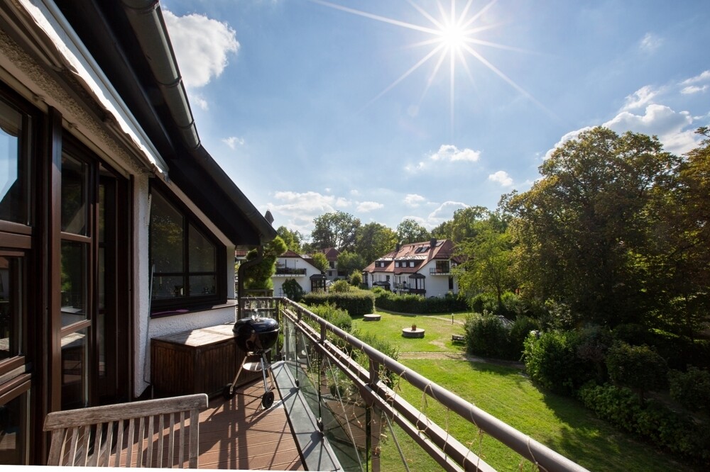 sonniger Balkon