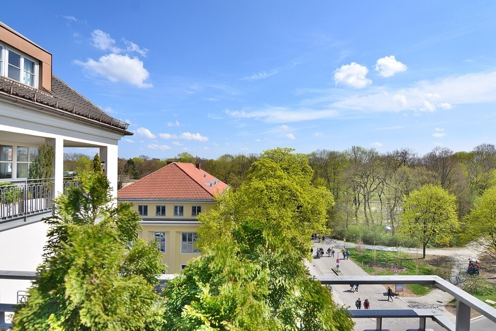 Blick auf den Englischen Garten.