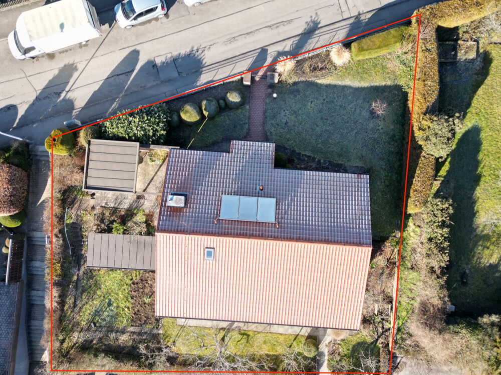 Das Grundstück des Hauses.