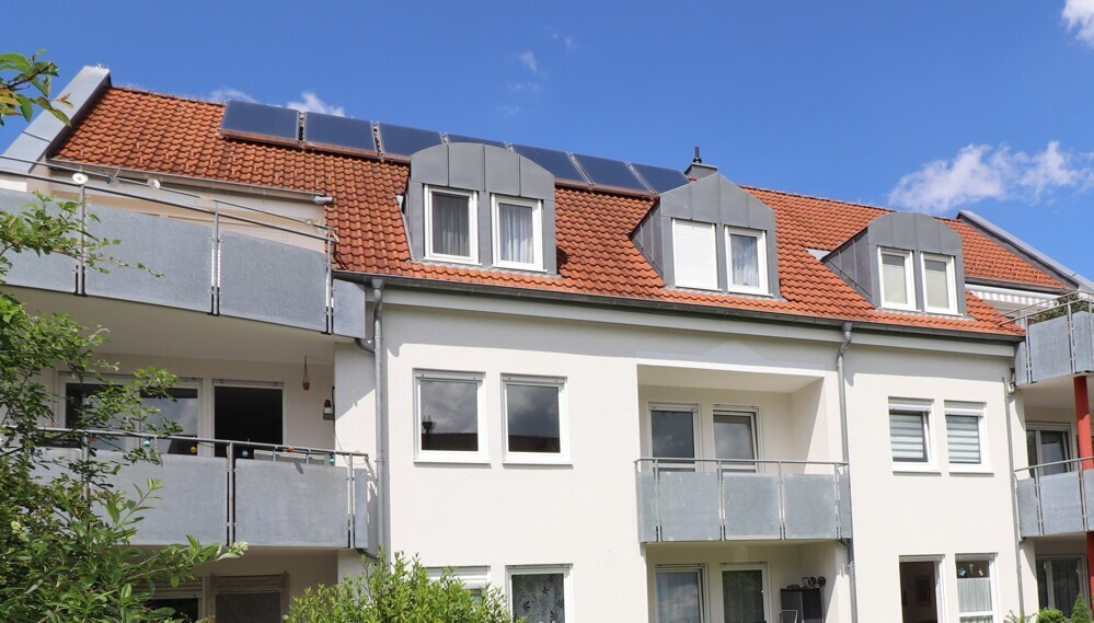 Wohnung mit Balkon gen Süden in den gemeinschaftlichen Garten