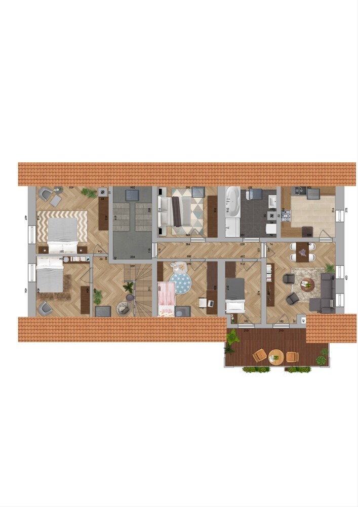 Dachgeschoss, Wohnung Nr. 3