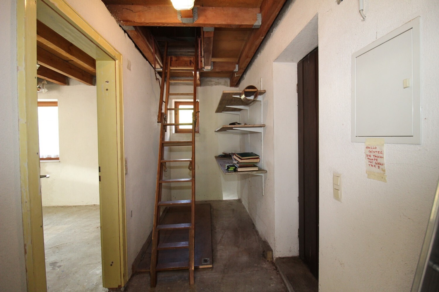 Garage Zugang Dachboden
