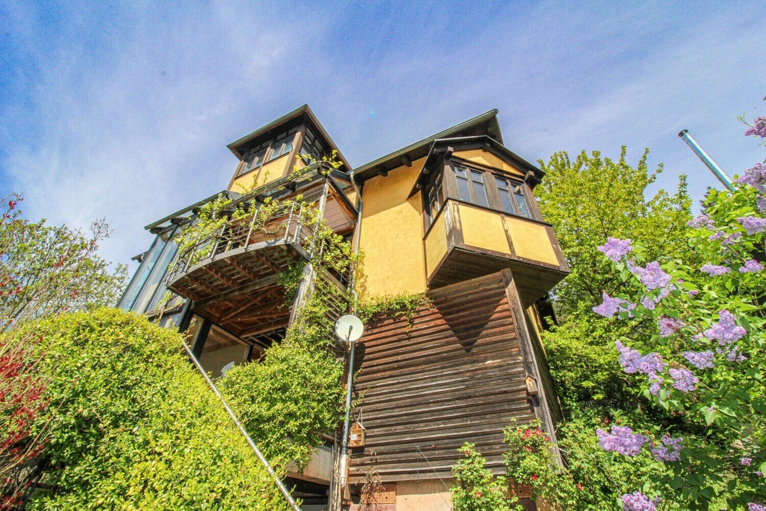 Ansicht_Haus Gartenseite Treppenaufgang