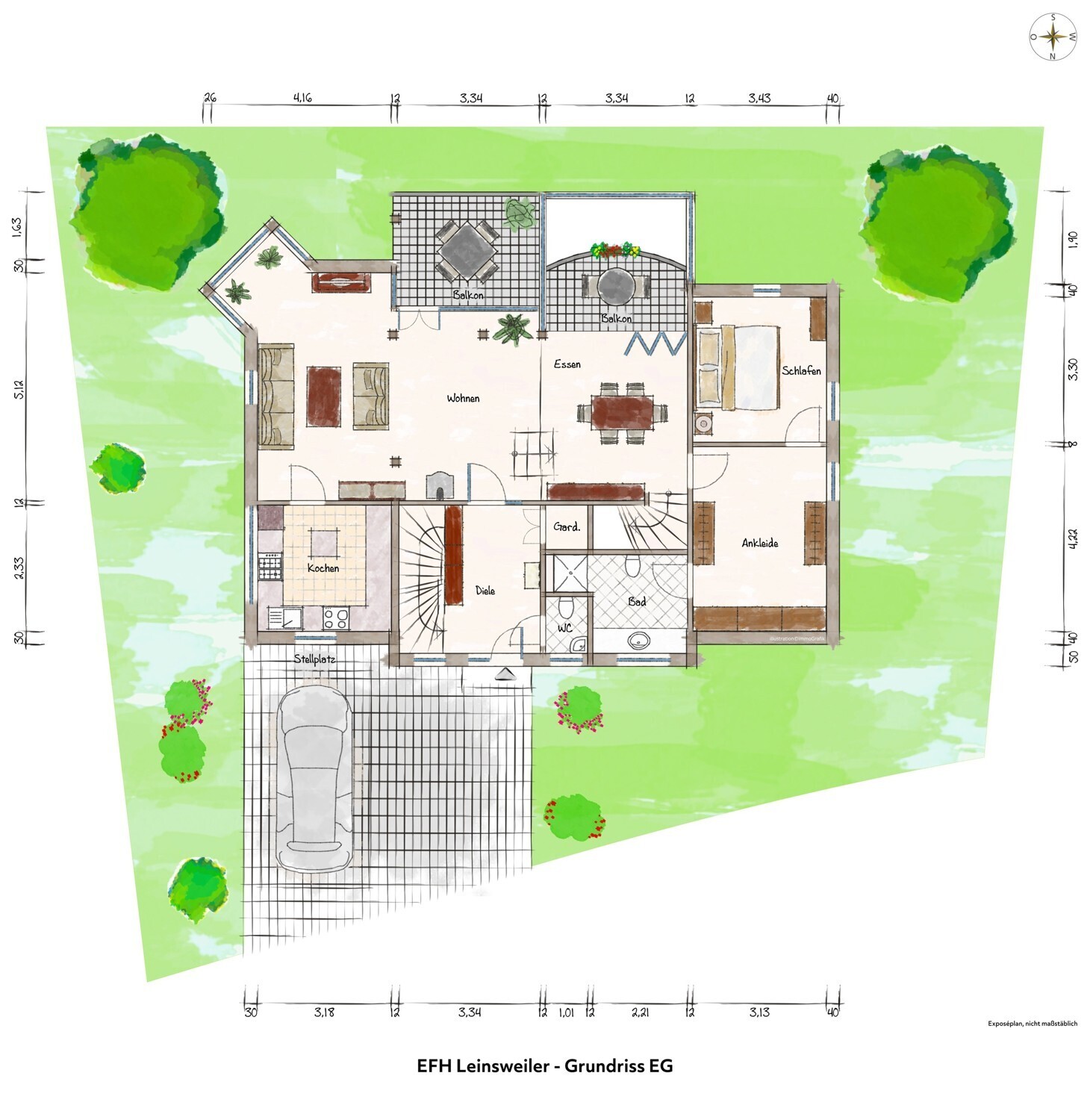 Leinsweiler_EFH_Grundriss EG_visualisiert