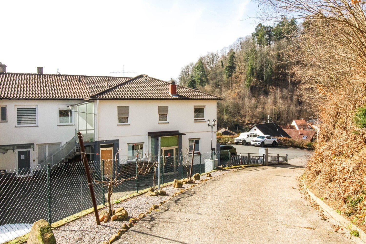 Abfahrt zum Hoteleingang