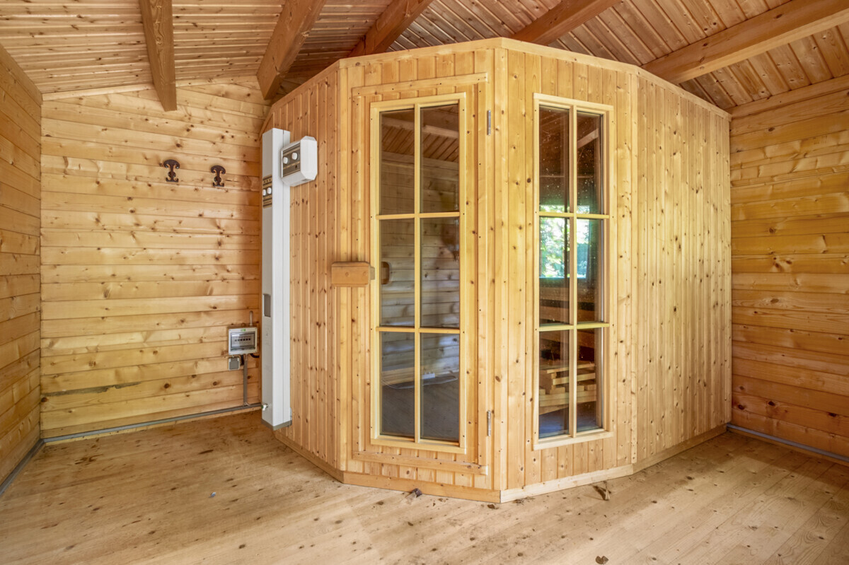 Sauna im Gartenhaus