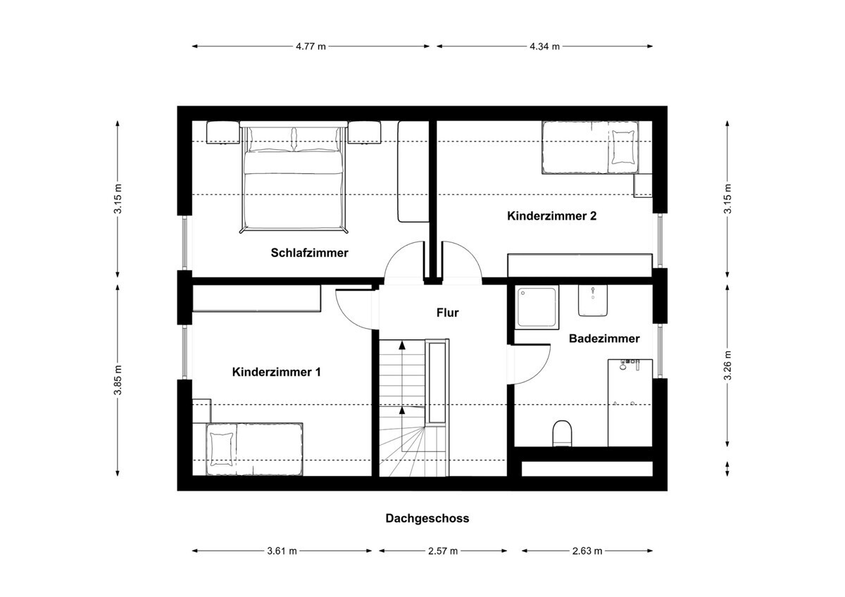 Grundriss Obergeschoss