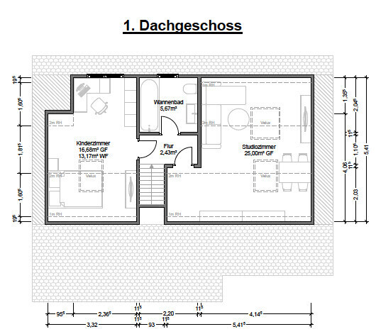 Grundriss Dachgeschoss