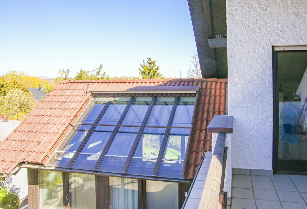 Blick vom Balkon