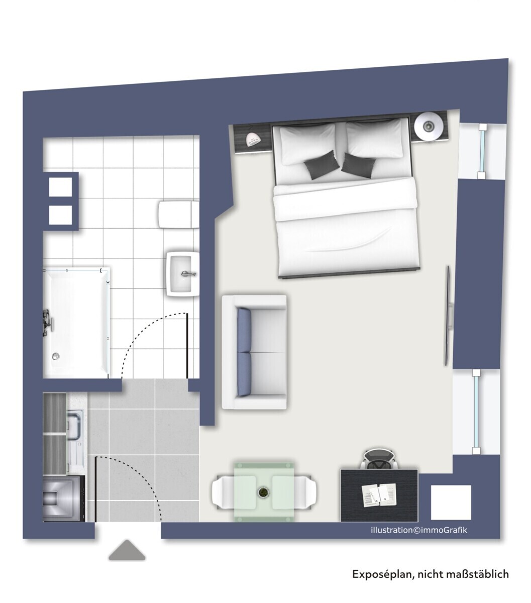 Grundriss 2. OG Wohnung 8