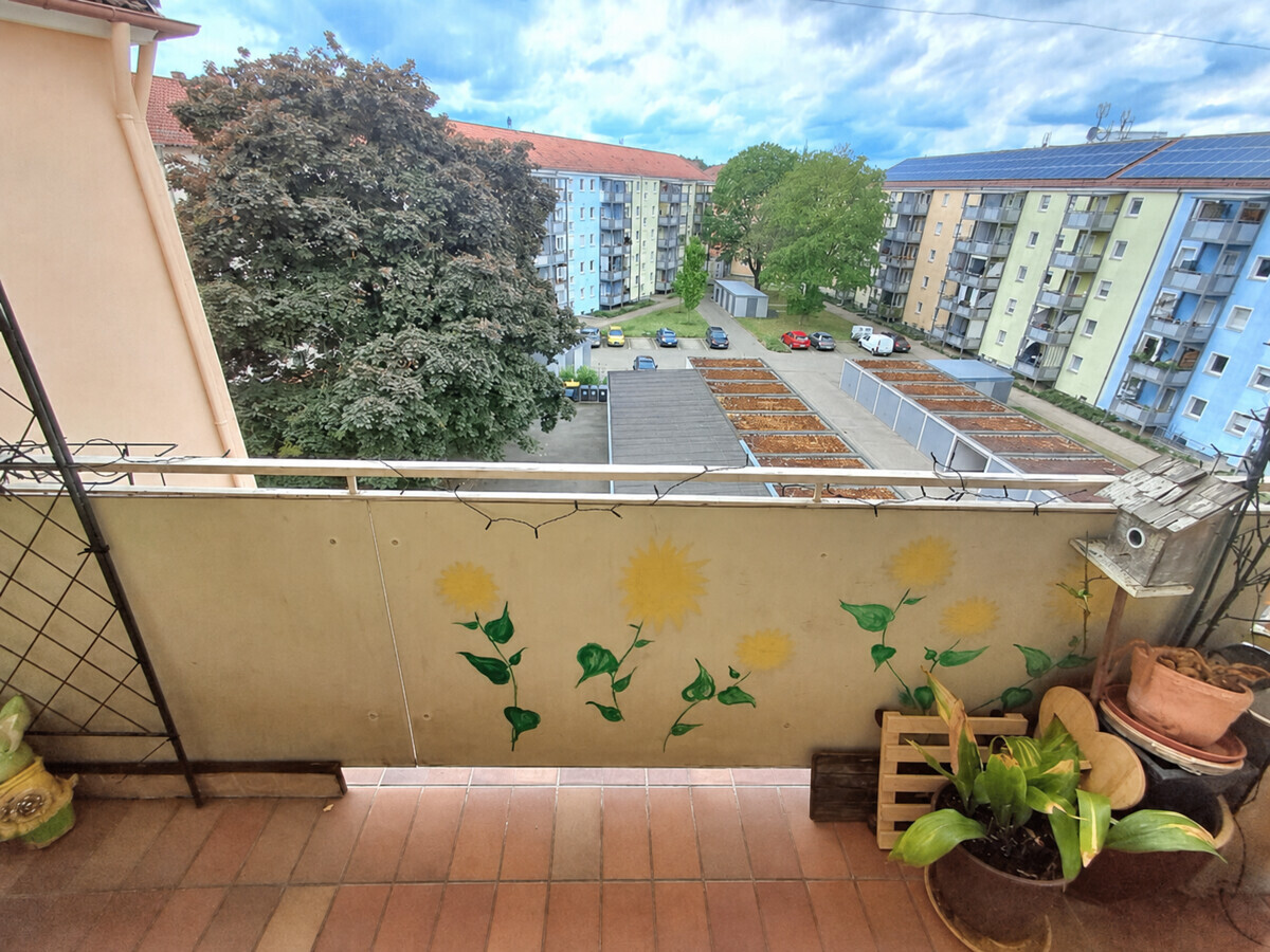 Aussicht vom Balkon