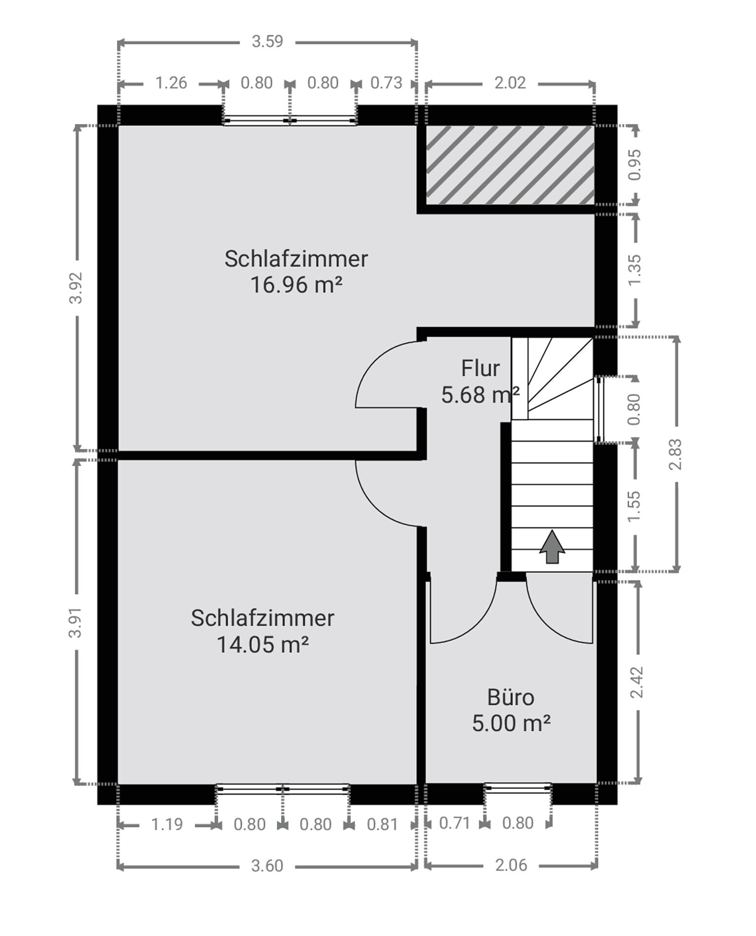 Grundriss Obergeschoss