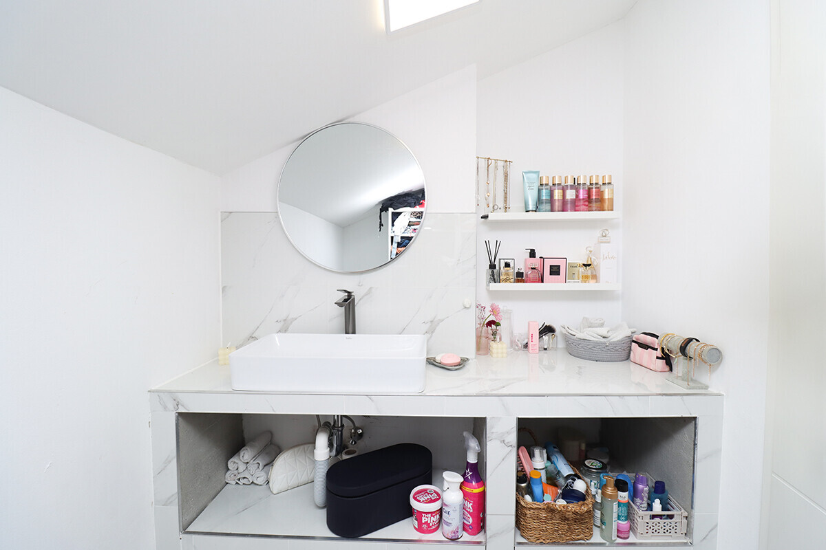 Schminkbereich Dachgeschoss