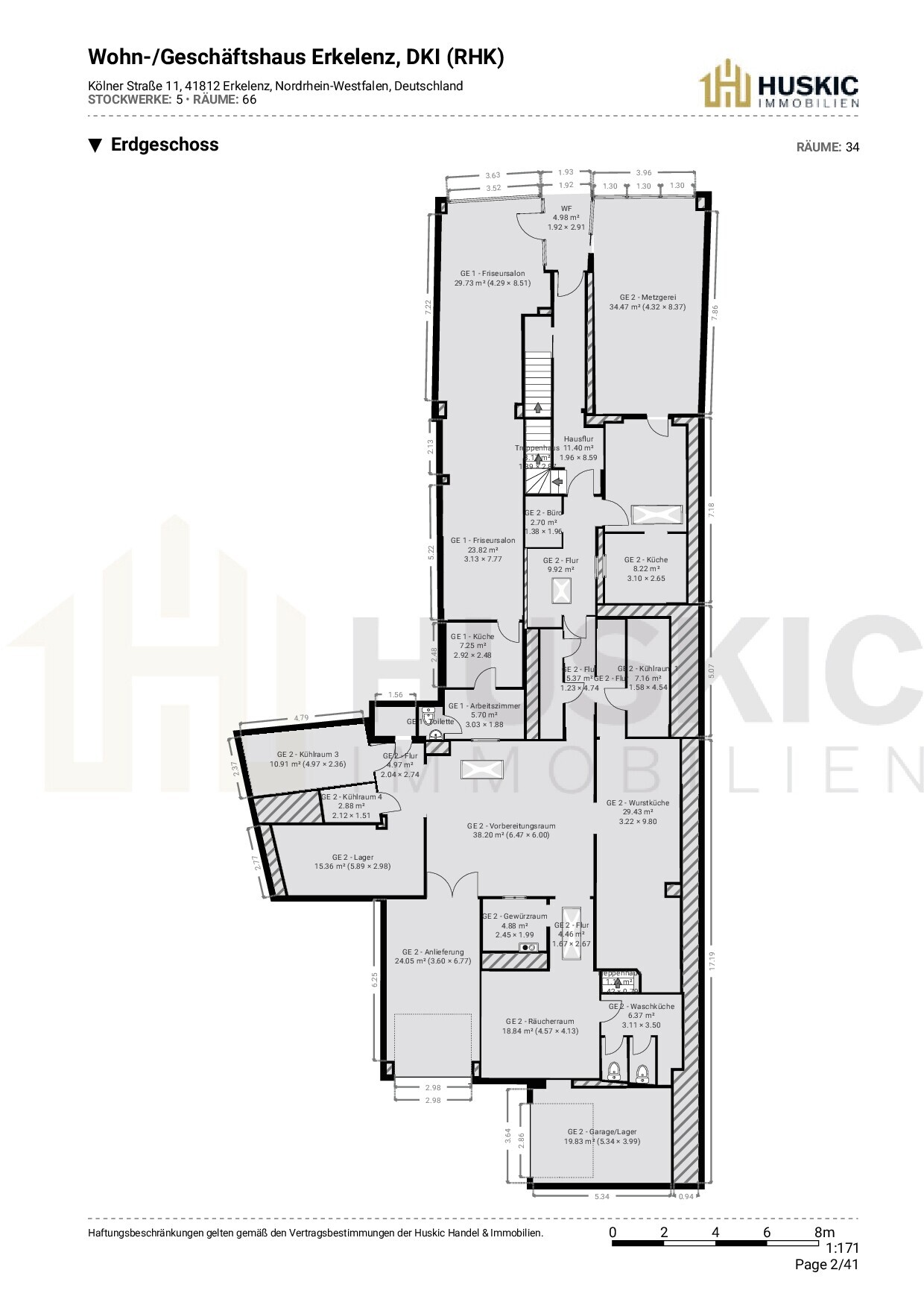 Grundriss EG Wohn- Geschäftshaus