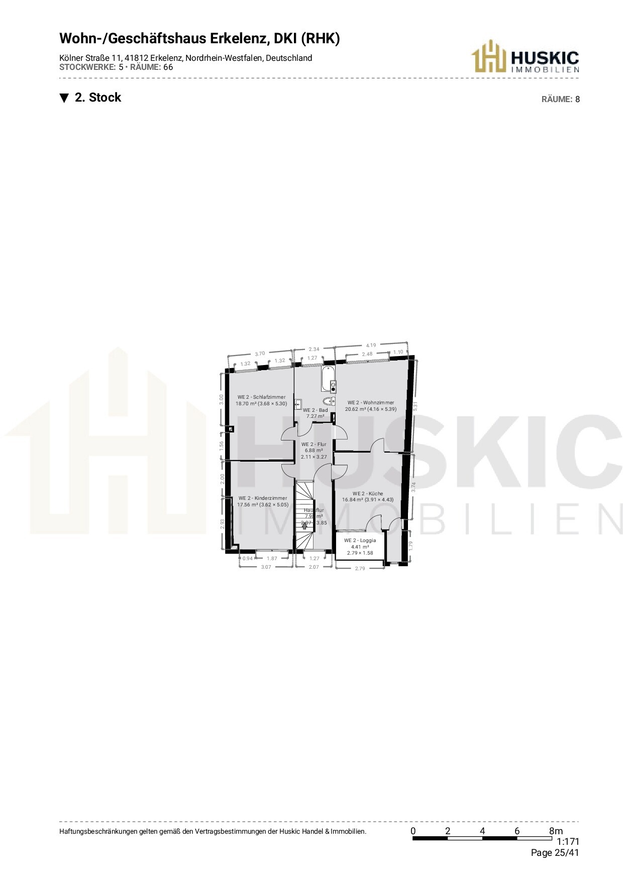 156 Grundriss 2. OG Wohn- Geschäftshaus