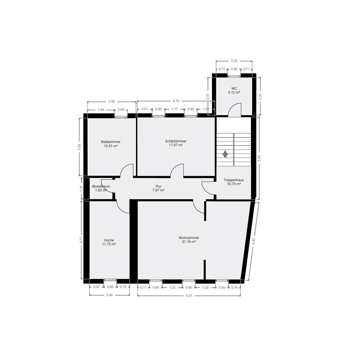 351 Grundriss 2. Obergeschoss