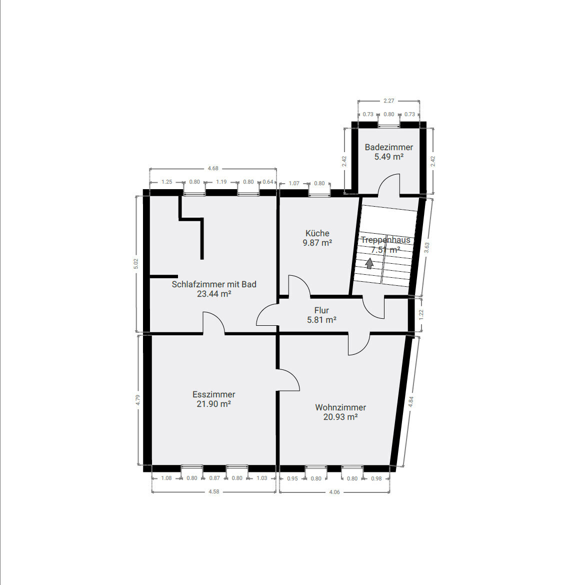 351 Grundriss 1. Obergeschoss