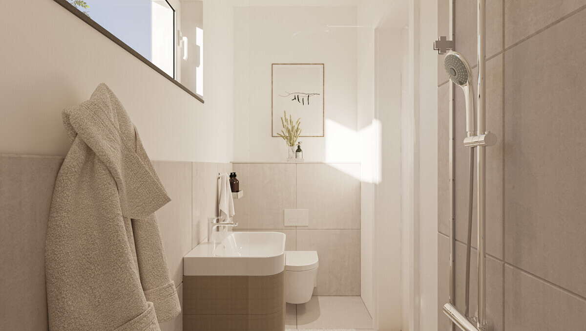 Gäste-WC mit Dusche