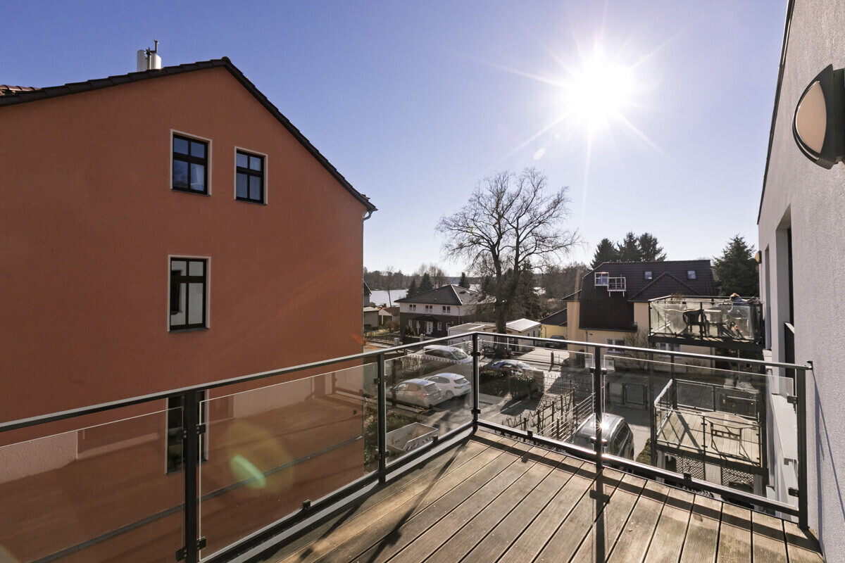 Ausblick Balkon Richtung Peetzsee