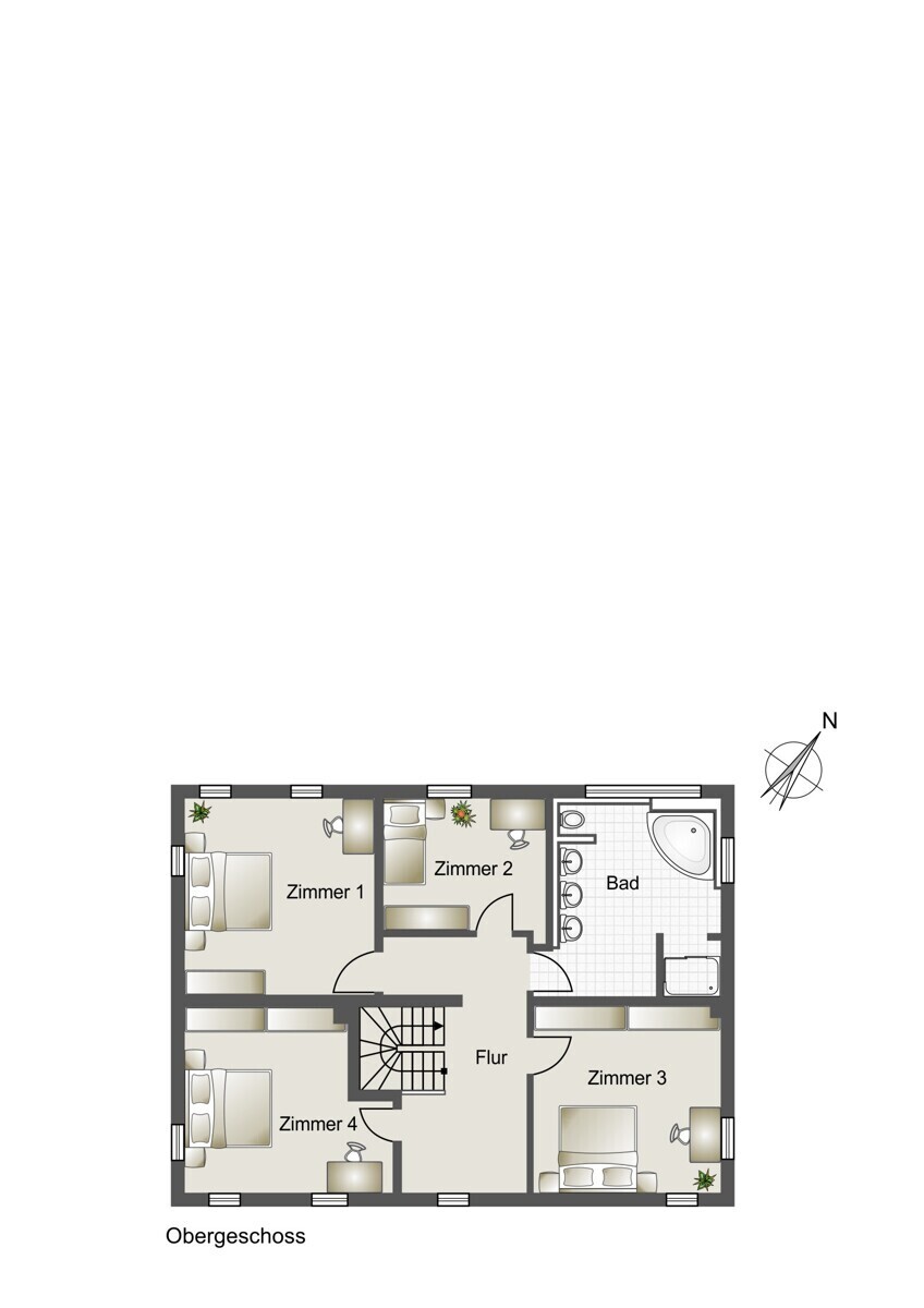 Grundriss Obergeschoss