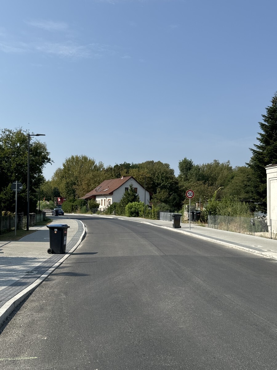 Ansicht neu ausgebaute Rüdersdorfer Straße 