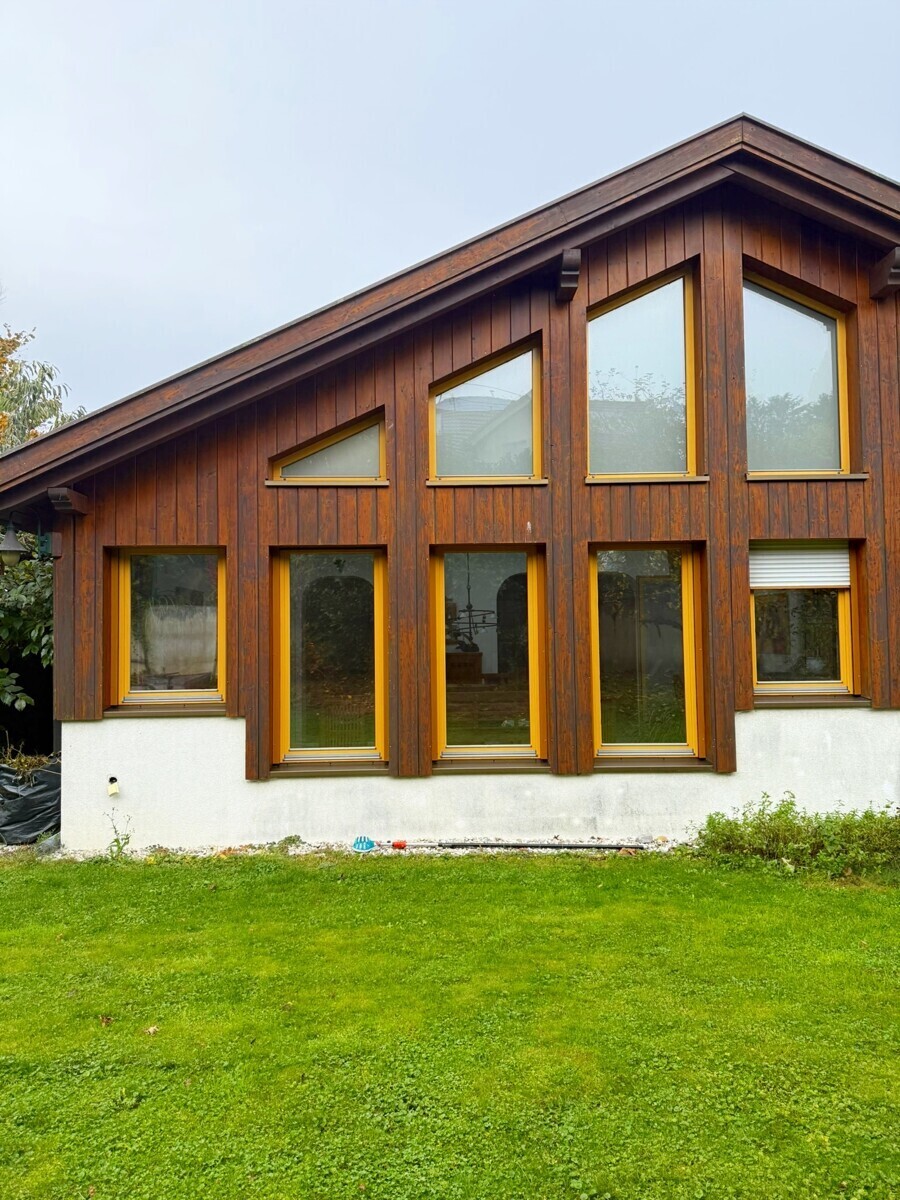 Hausansicht Garten