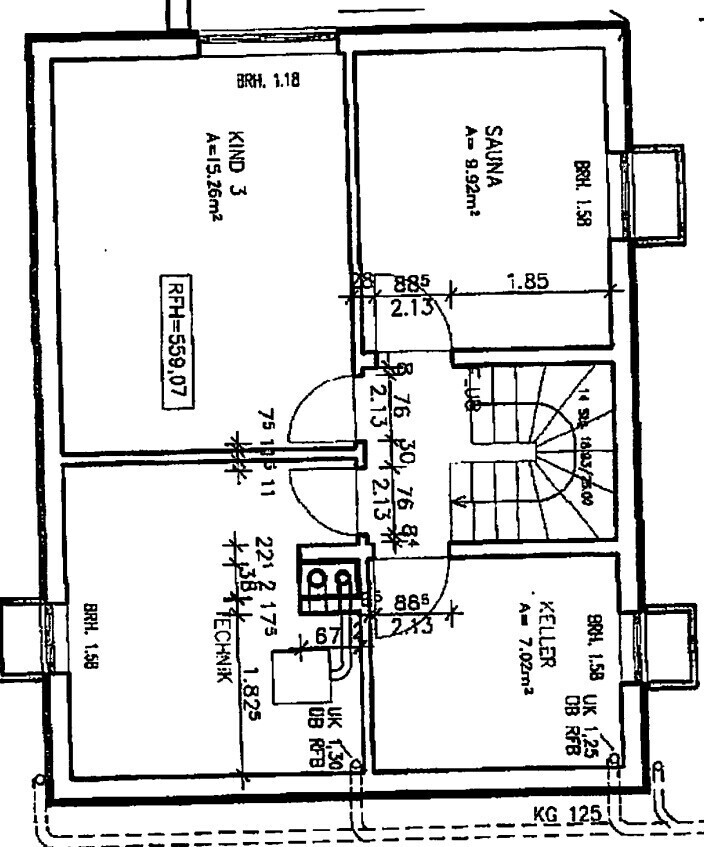 Grundriss UG-Keller