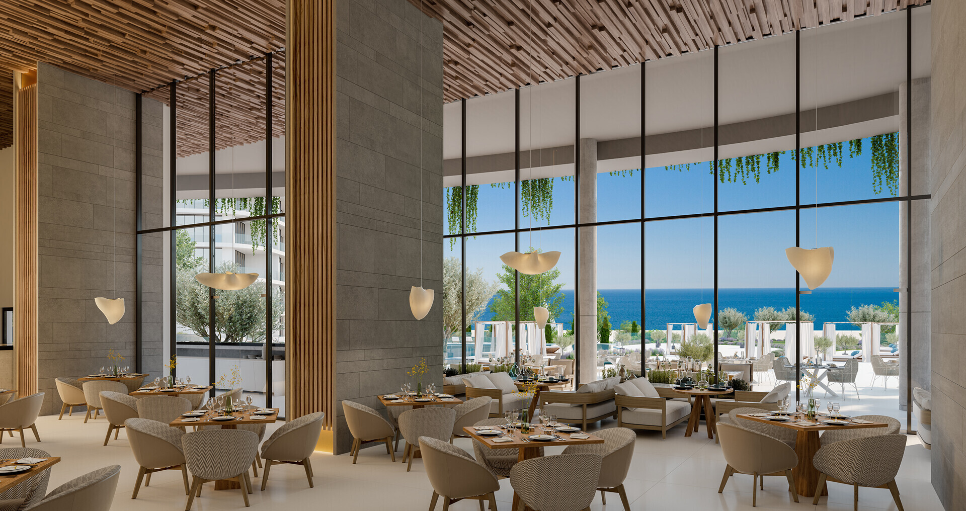 Limassol Blu Marine Facilities Elevated Podium Bistro