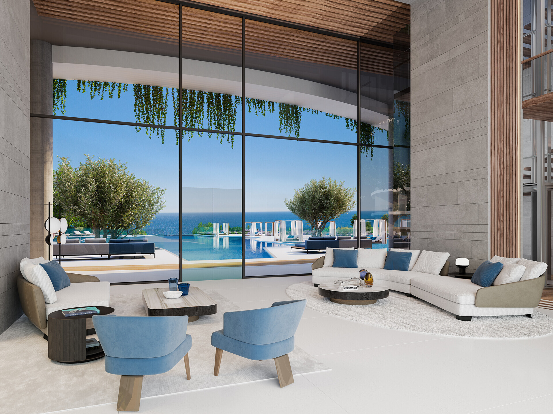 Limassol Blu Marine Facilities Elevated Podium Lobby