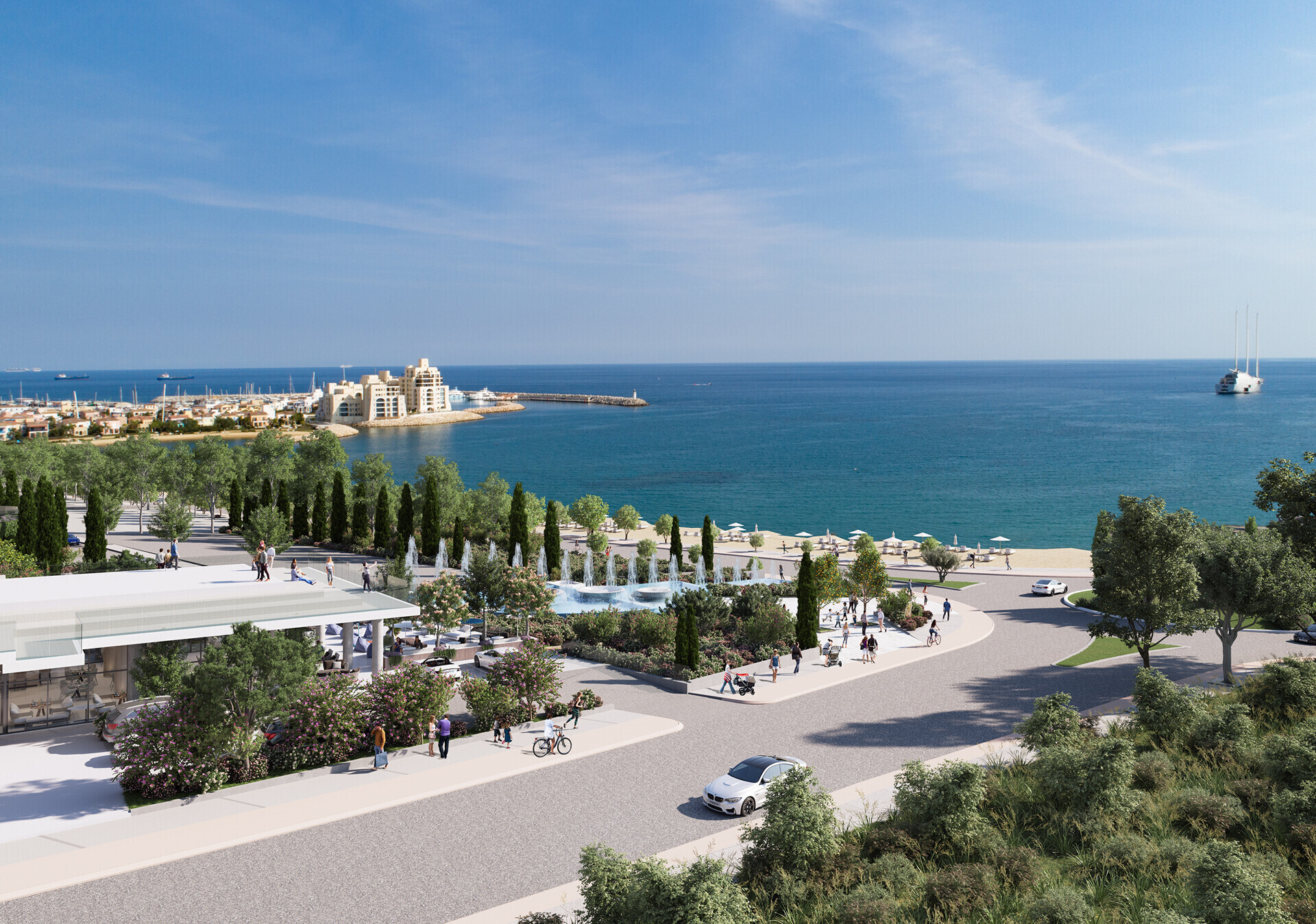 Limassol Blu Marine Restaurant  to Marina View