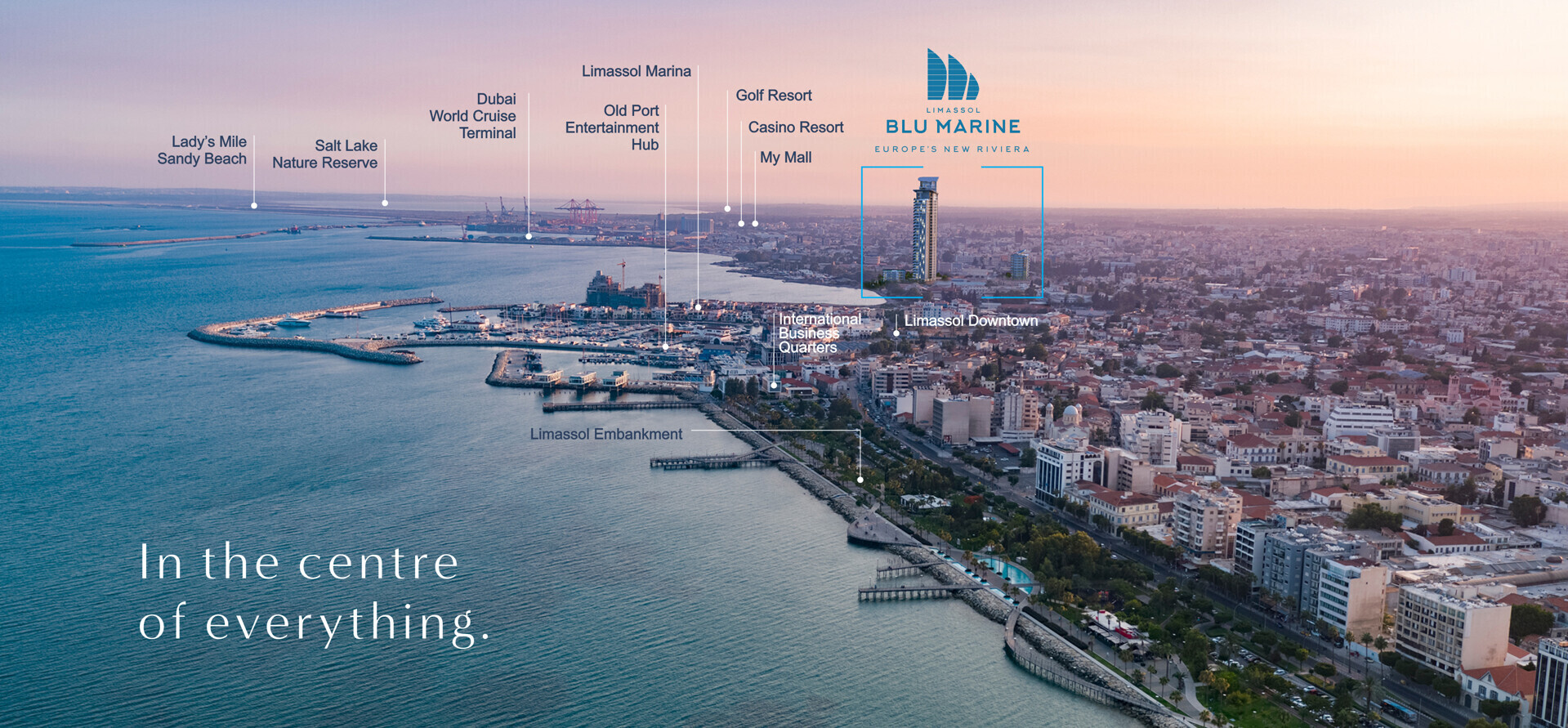 Limassol Blu Marine In the Center of Everything