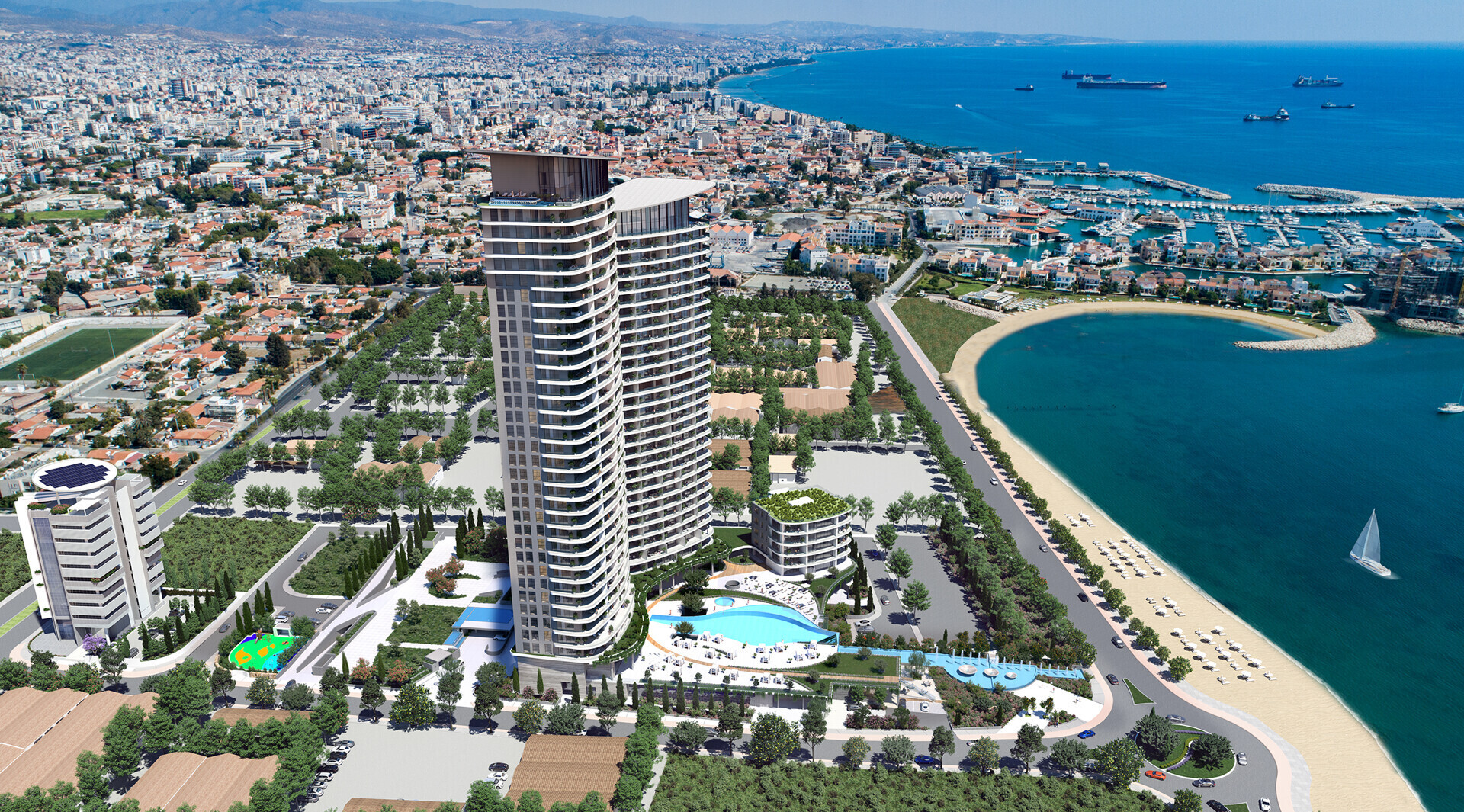 Limassol Blu Marine Master Plan View to Limassol Marina