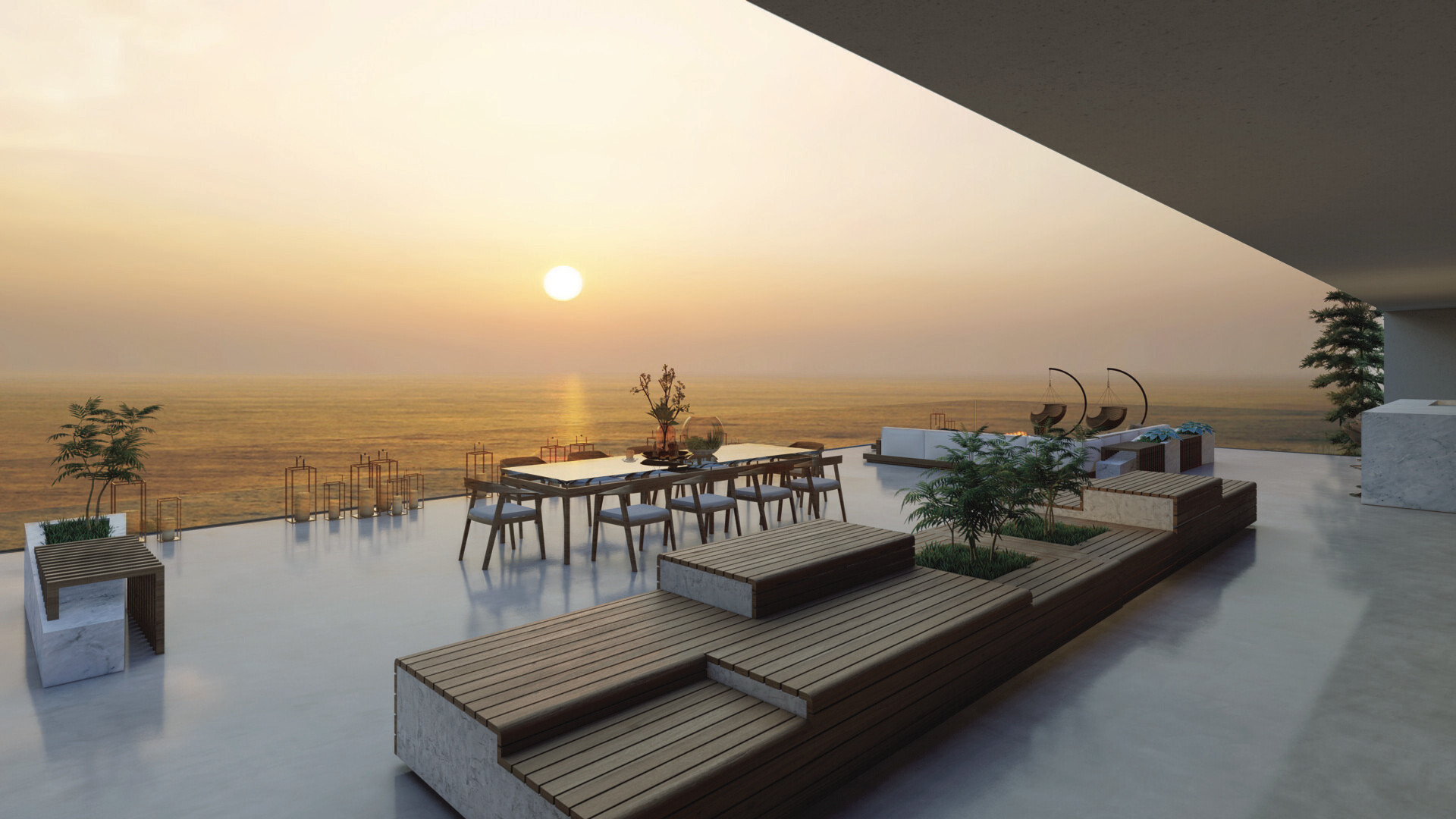 Terrasse mit Meerblick