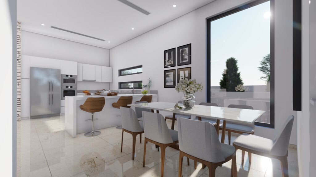 Esszimmer mit Küche