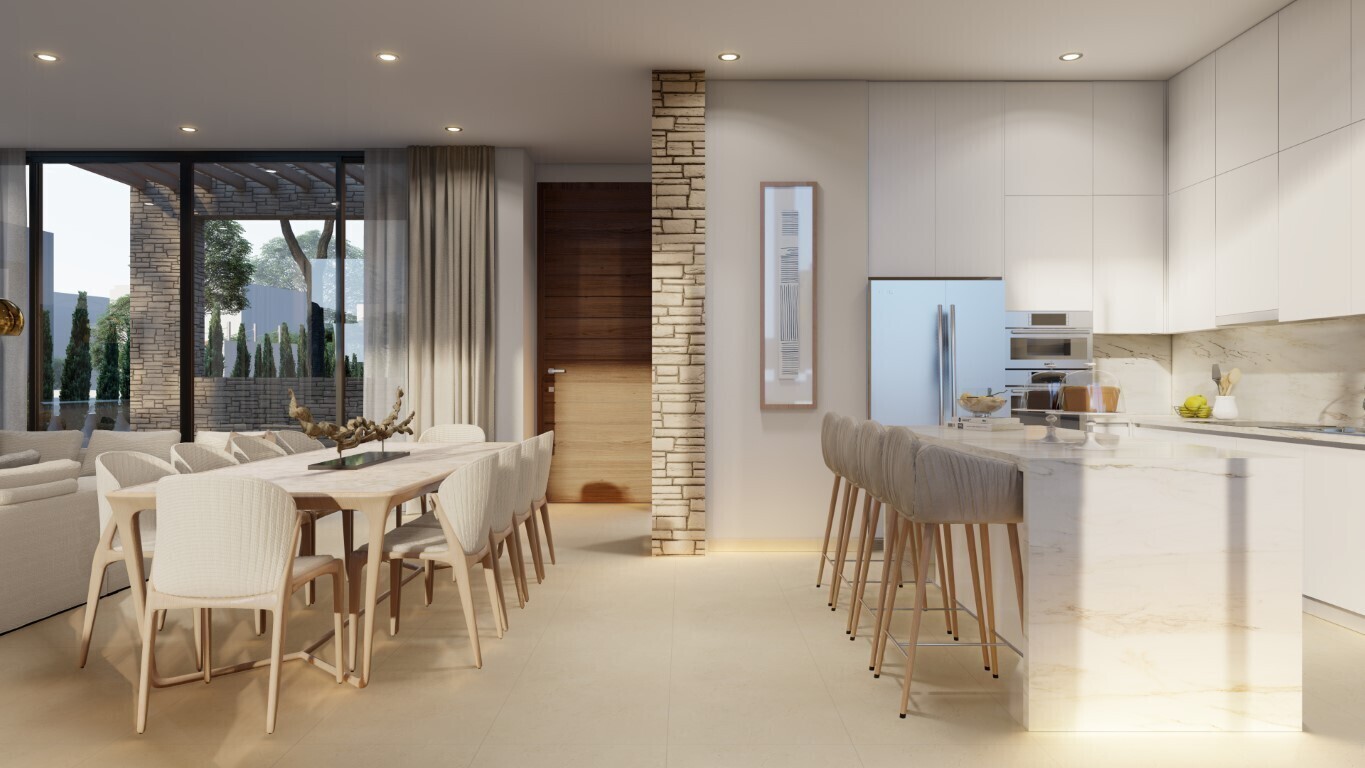 Essbereich mit Küche