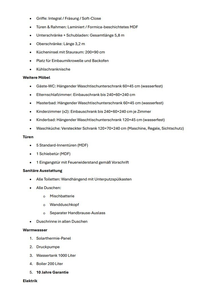 Technische Spizifikation 2
