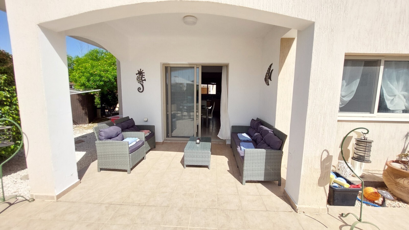 Überdachte Terrasse