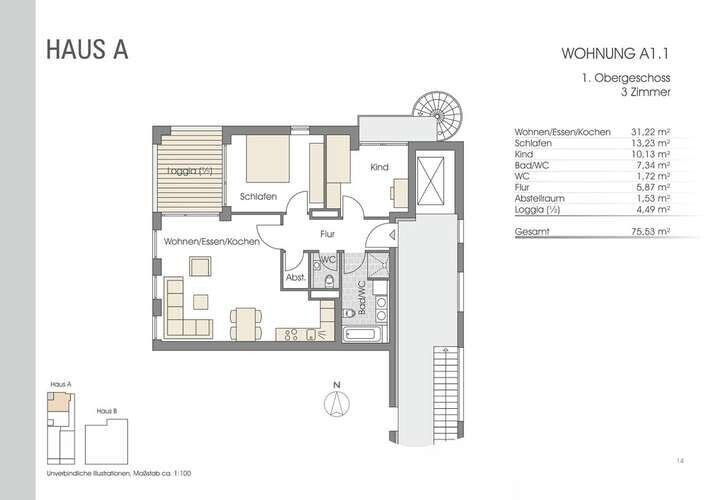 Grundriss Wohnung