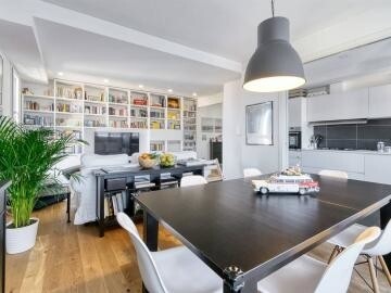 Attico-cucina e sala da pranzo