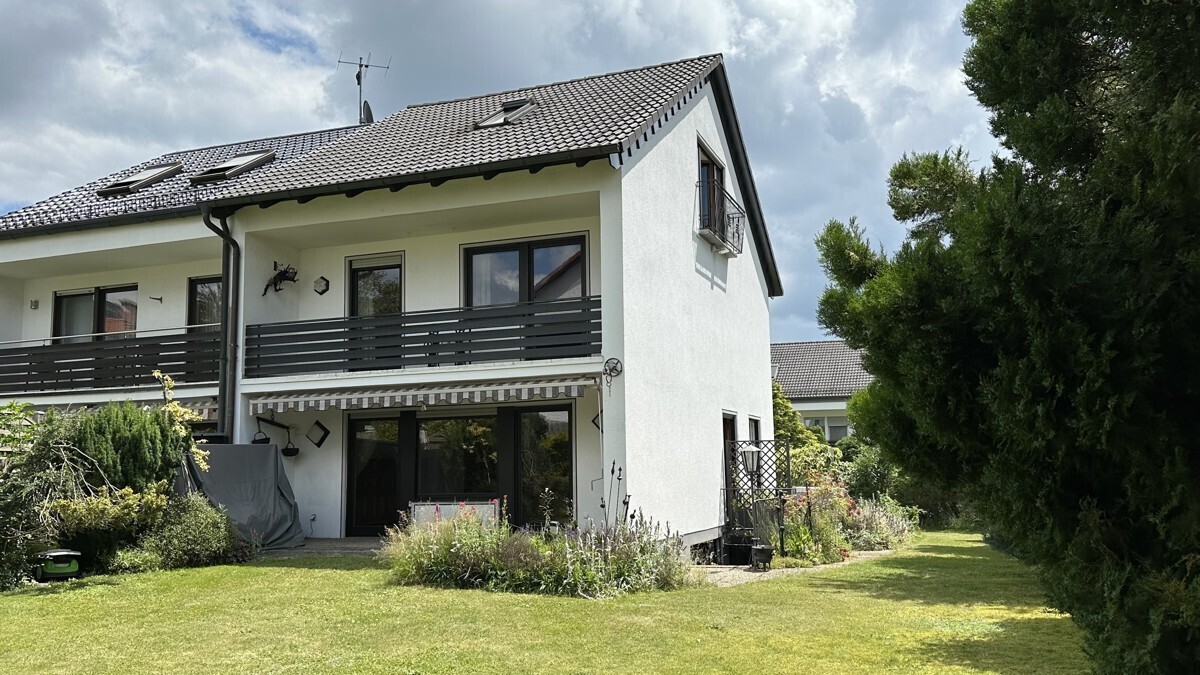 Garten Blick zu den Terrassen