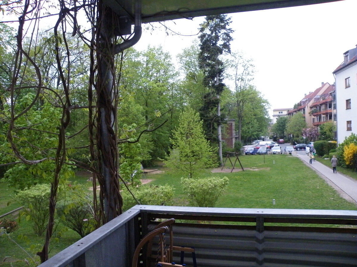 Blick vom Balkon