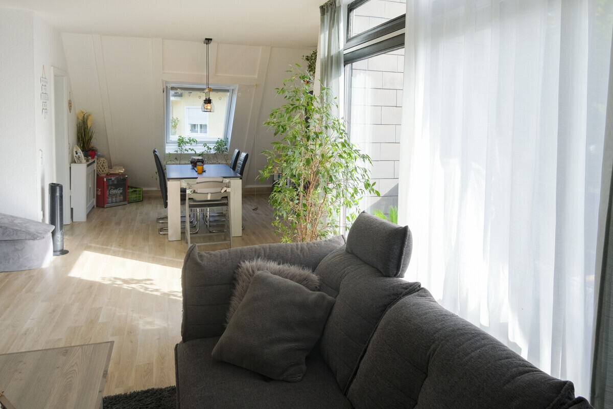 Essbereich im Wohnzimmer